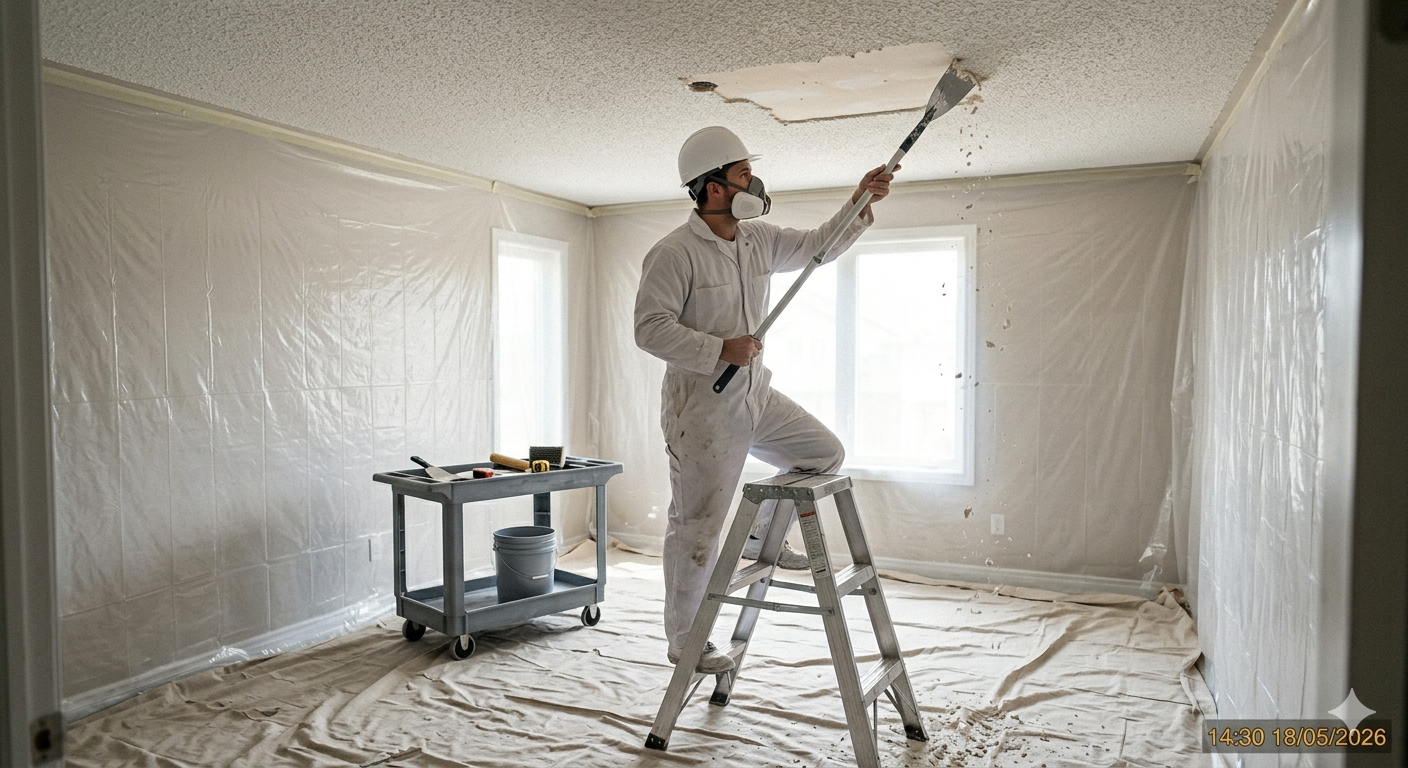 Popcorn Ceiling Removal